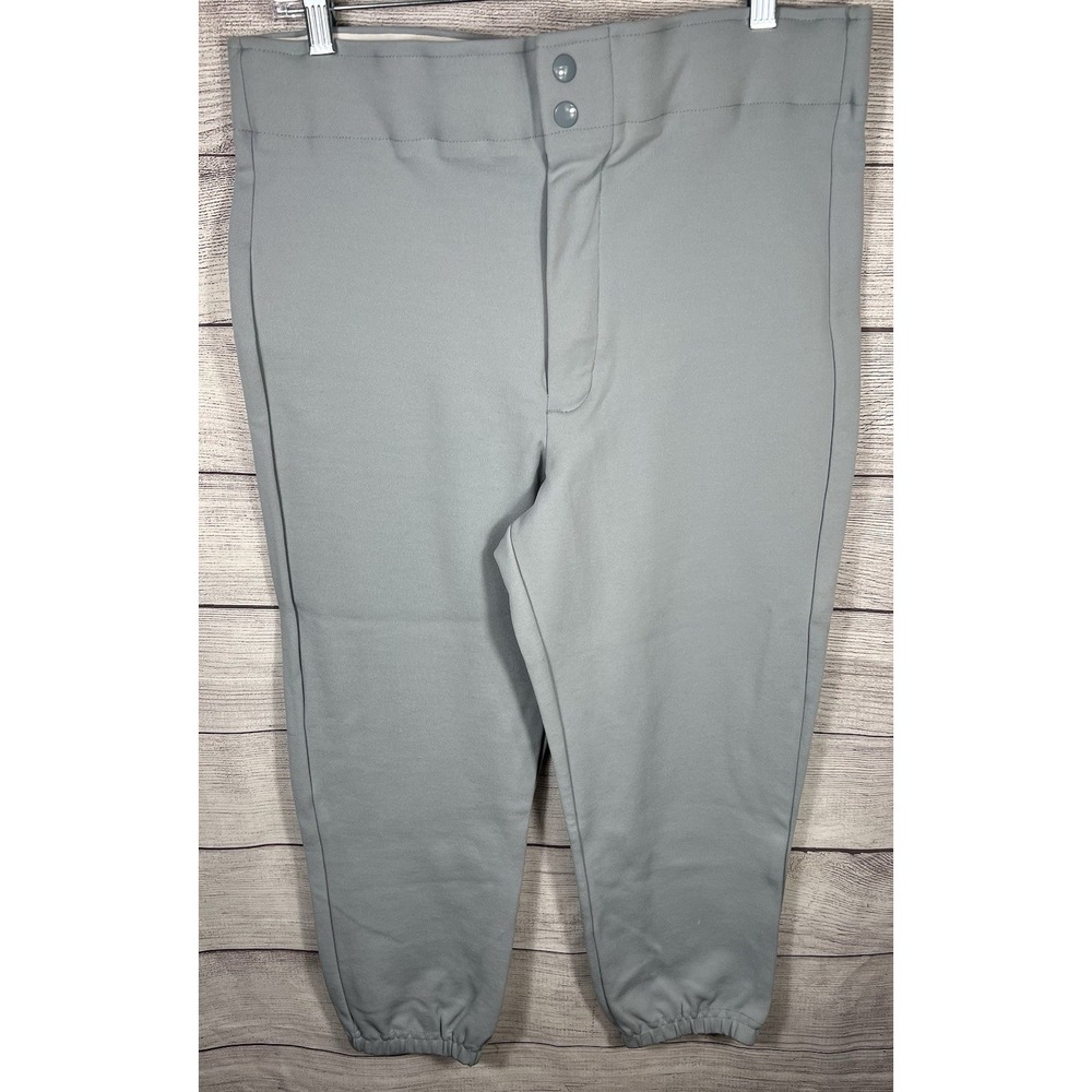 Russell Athletic Baseball Pants Mens L Gray Knicker Style USA Made